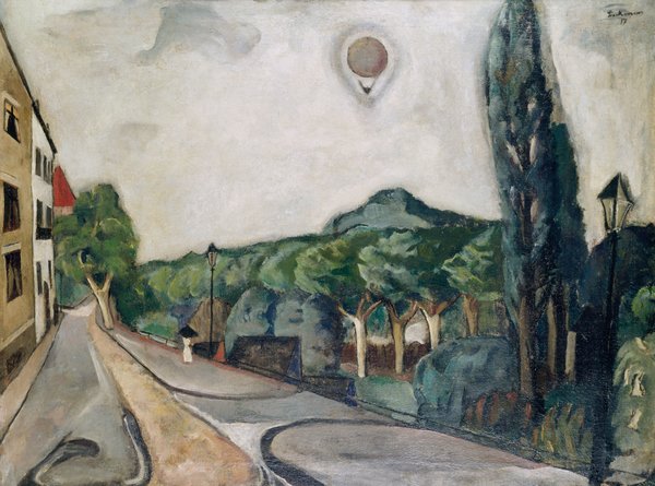 Beckmann 195 paesaggio con mongolfiera
