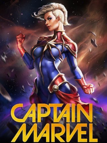Marvel captain marvel premium art print 500213 01
