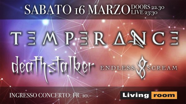 Temperance live 16 marzo
