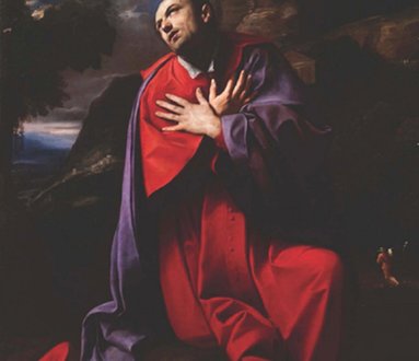 La grande tela “San Carlo Borromeo” del pittore Carlo Saraceni (1579-1620) in esposizione a Lugano