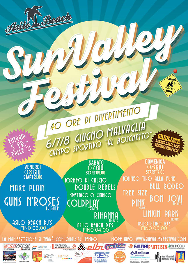 Sun Valley Festival 40 ore Eventi AgendaLugano