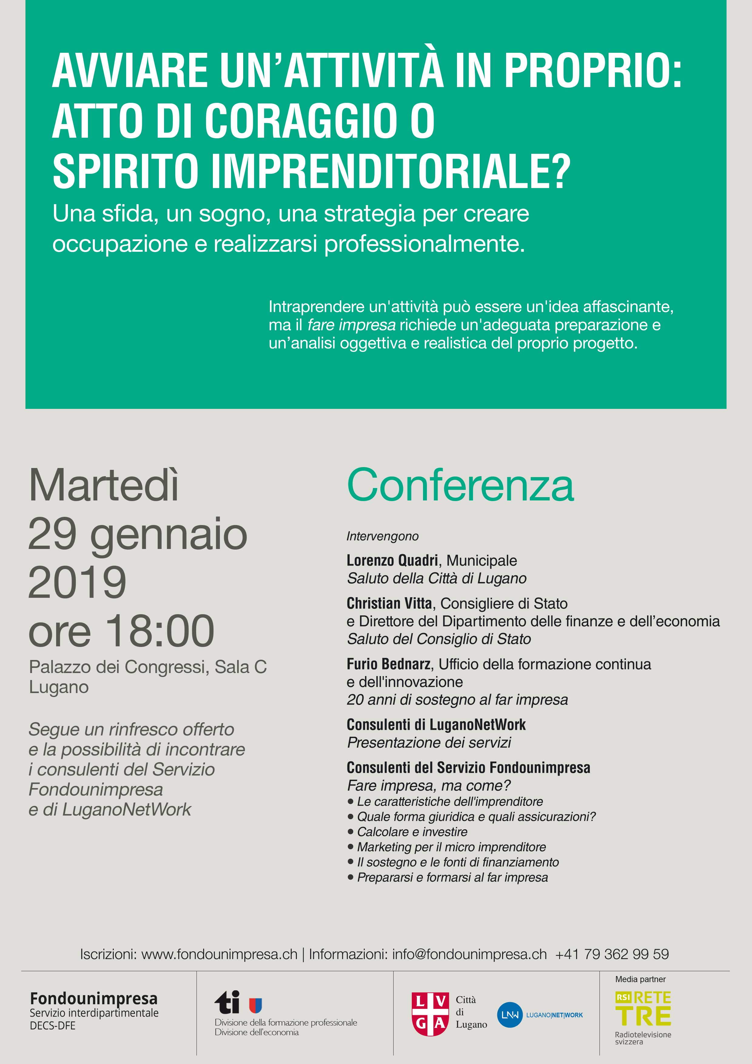 Avviare Un Attivita In Proprio Atto Di Coraggio O Spirito Imprenditoriale Lugano Eventi